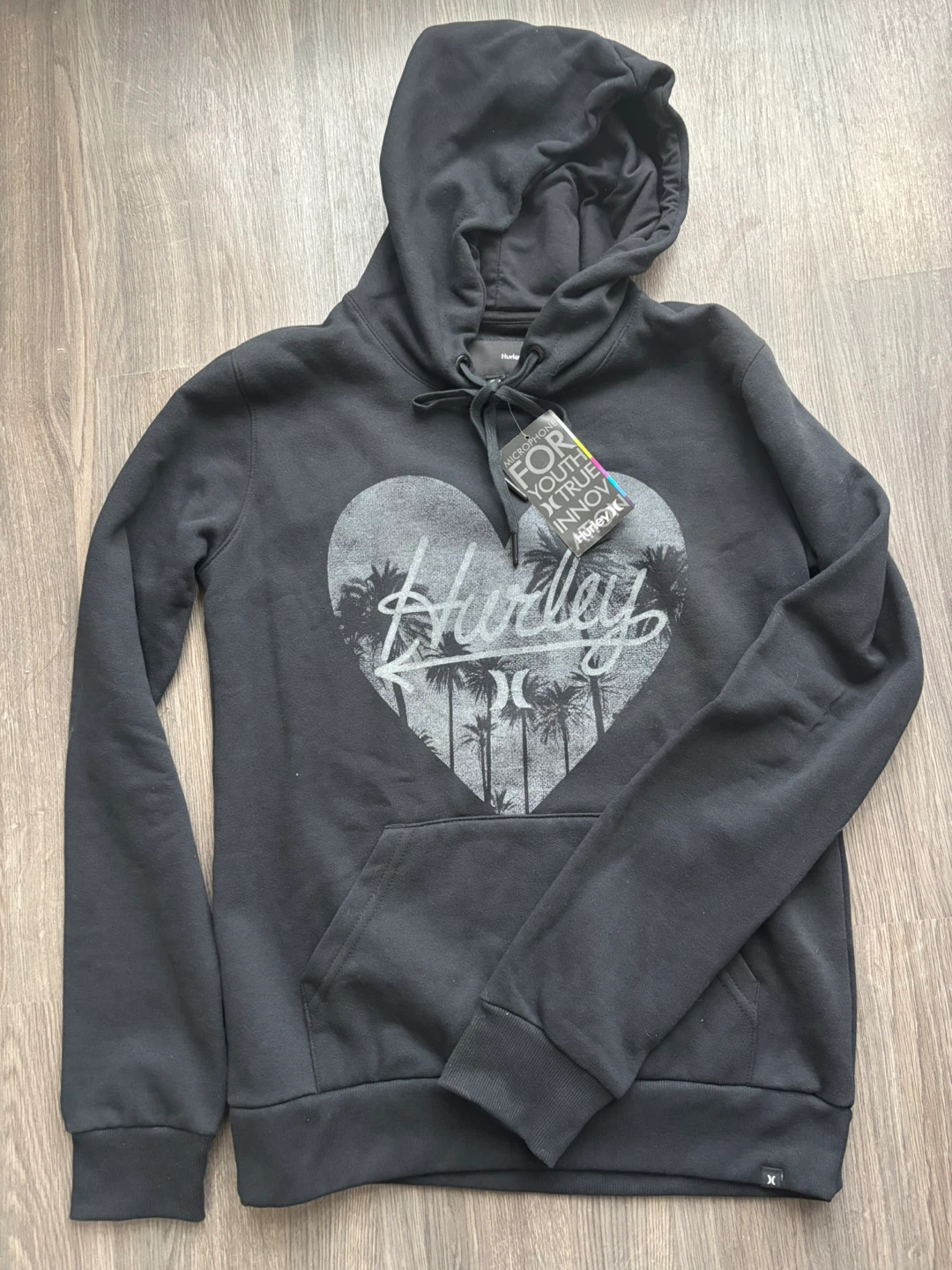Hurley Black Heart Graphic Hoodie