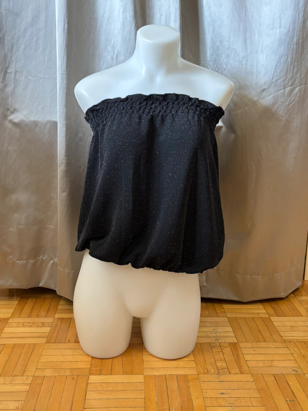 Black Sparkle Tube Top