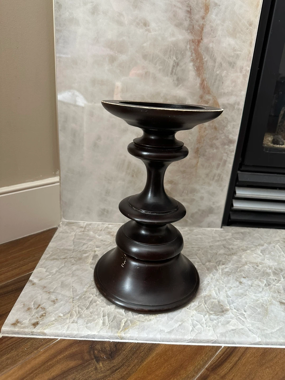 Dark brown Pottery Barn Candle Holder - photo 4