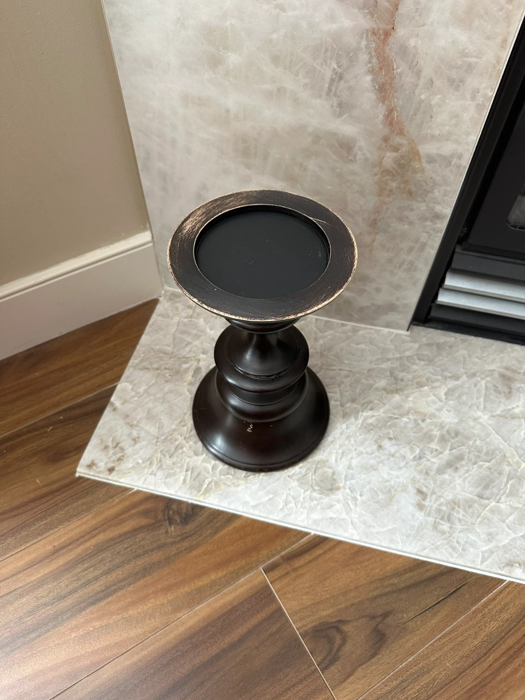 Dark brown Pottery Barn Candle Holder - photo 5