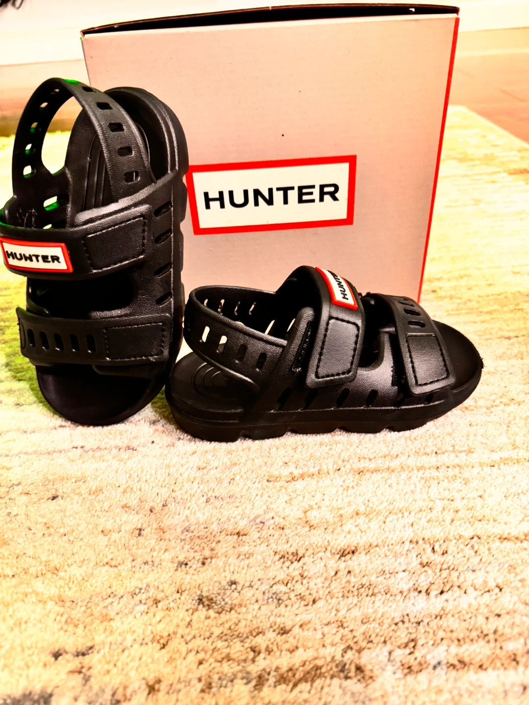 Hunter Little Kid HKDOTTIE Black Sandals - photo 2