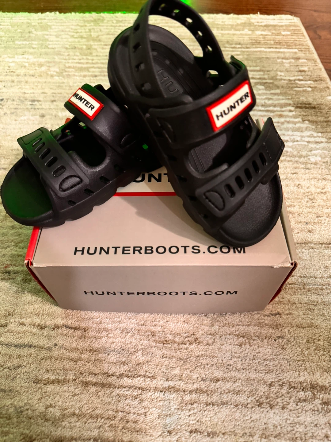 Hunter Little Kid HKDOTTIE Black Sandals - photo 3