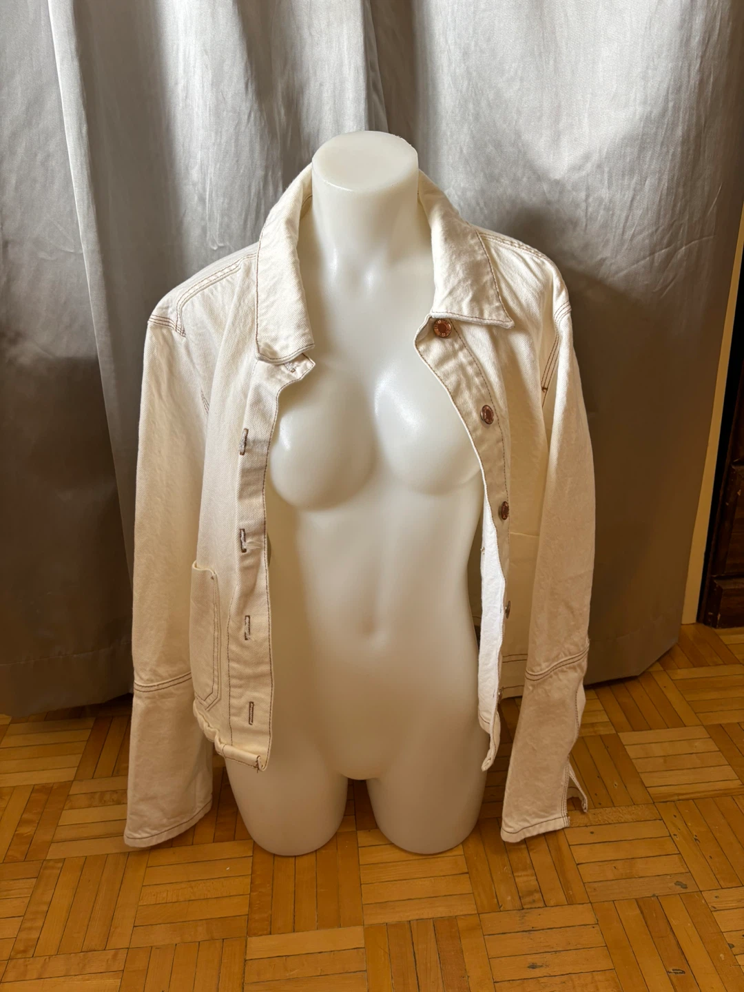 ZARA White Denim Jacket - photo 3