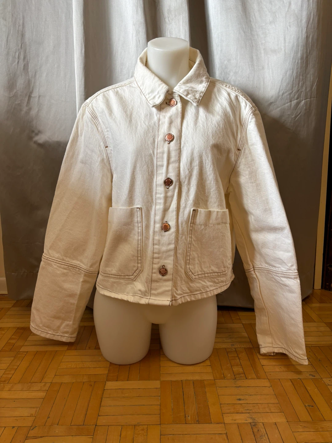 ZARA White Denim Jacket - photo 5