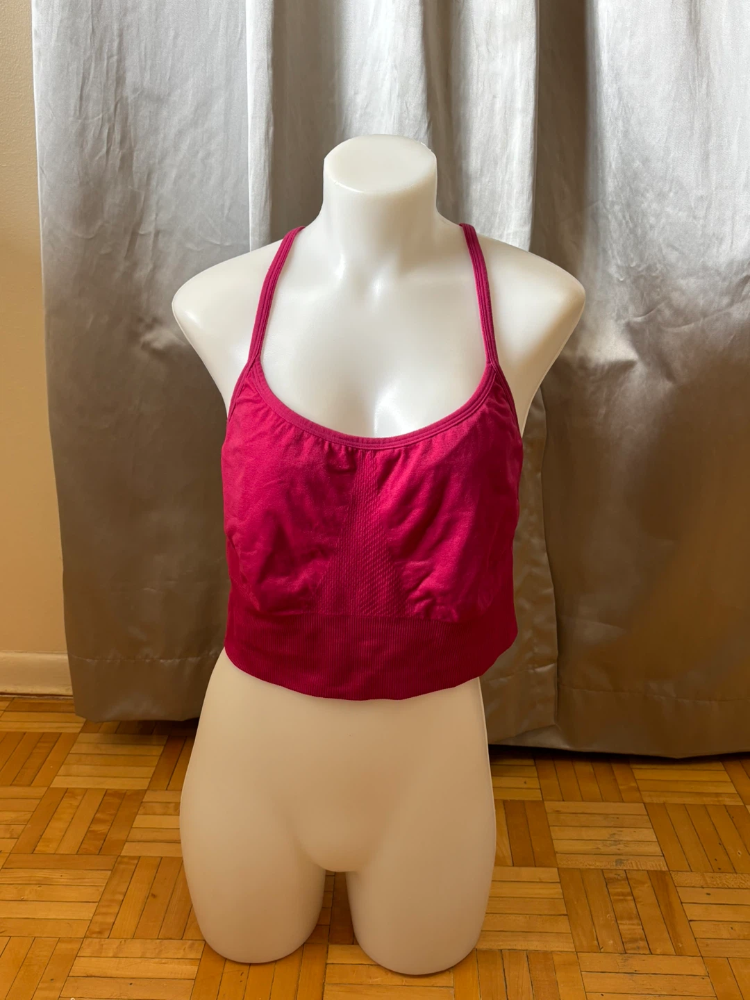 Pink Bra Crop Top
