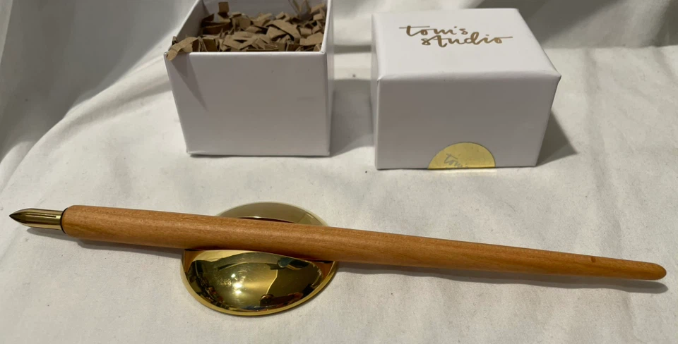 Tom's Studio Solid Brass Pen Rest