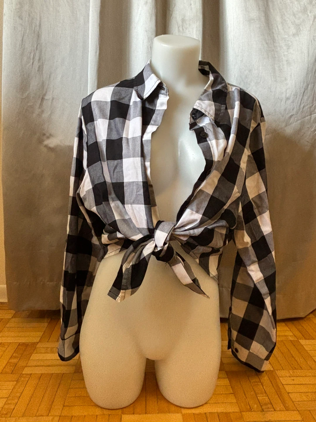 Black and White Buffalo Plaid Shirt - photo 4