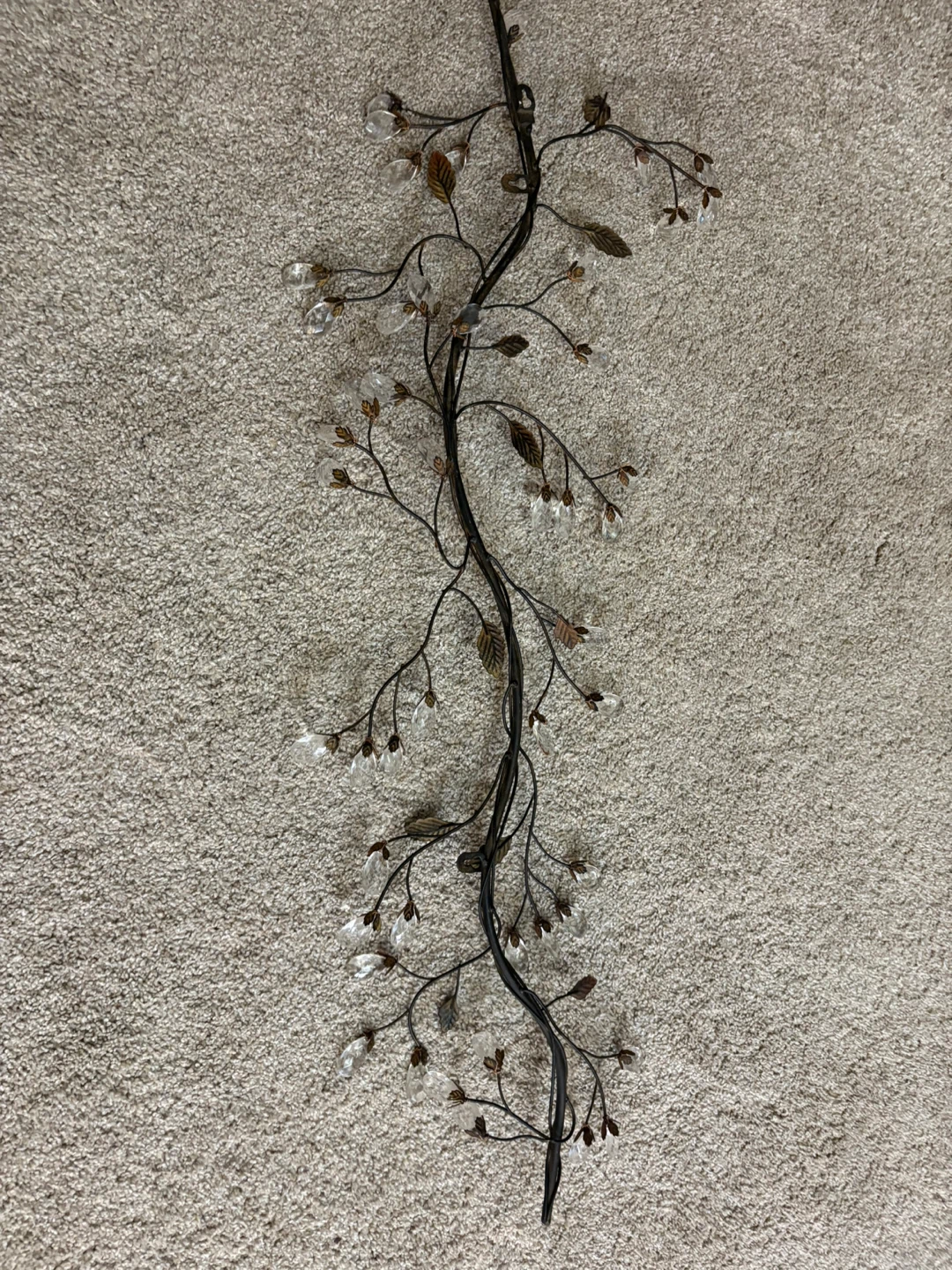 Metal Vine Wall Decor with Crystals - photo 2