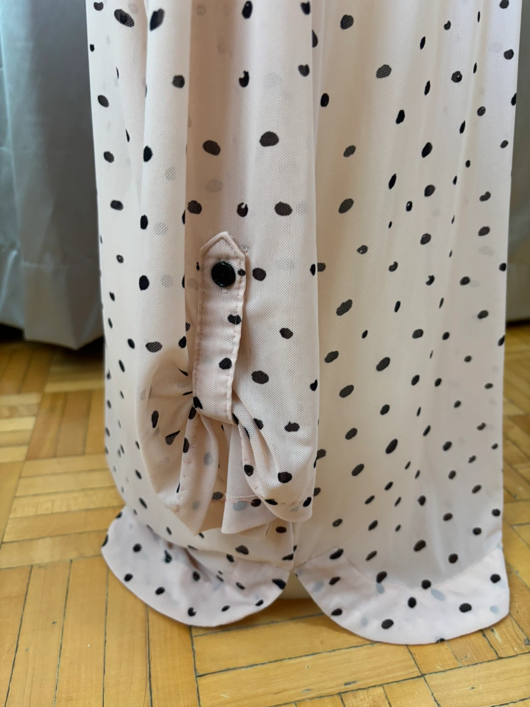 Pink Polka Dot Long Sleeve Shirt - photo 2