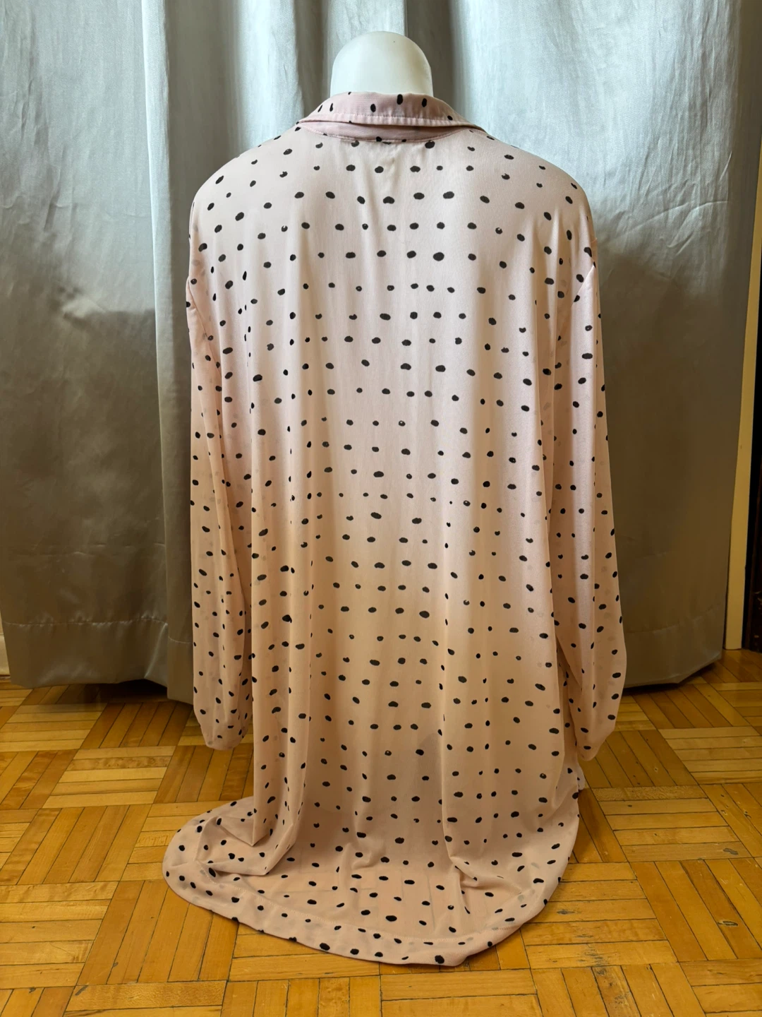 Pink Polka Dot Long Sleeve Shirt - photo 3