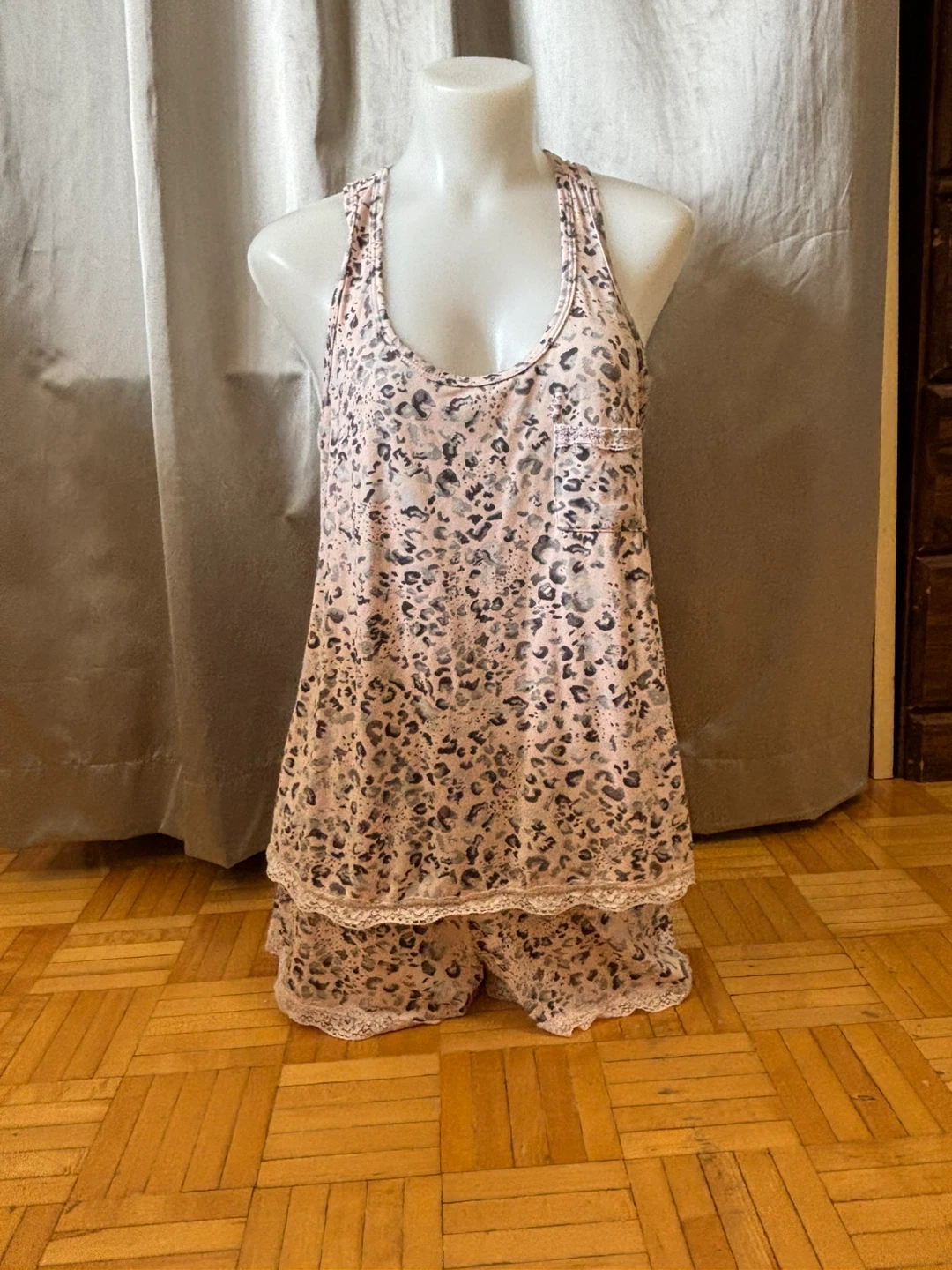Pink Leopard Print Pajama Set - photo 5