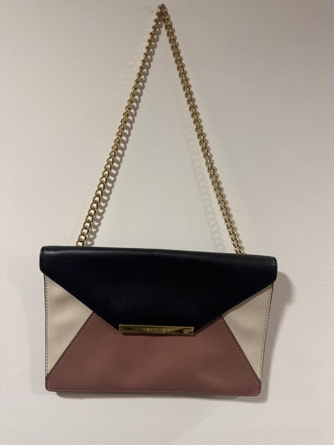 Michael Kors Colorblock Clutch with Chain - photo 2