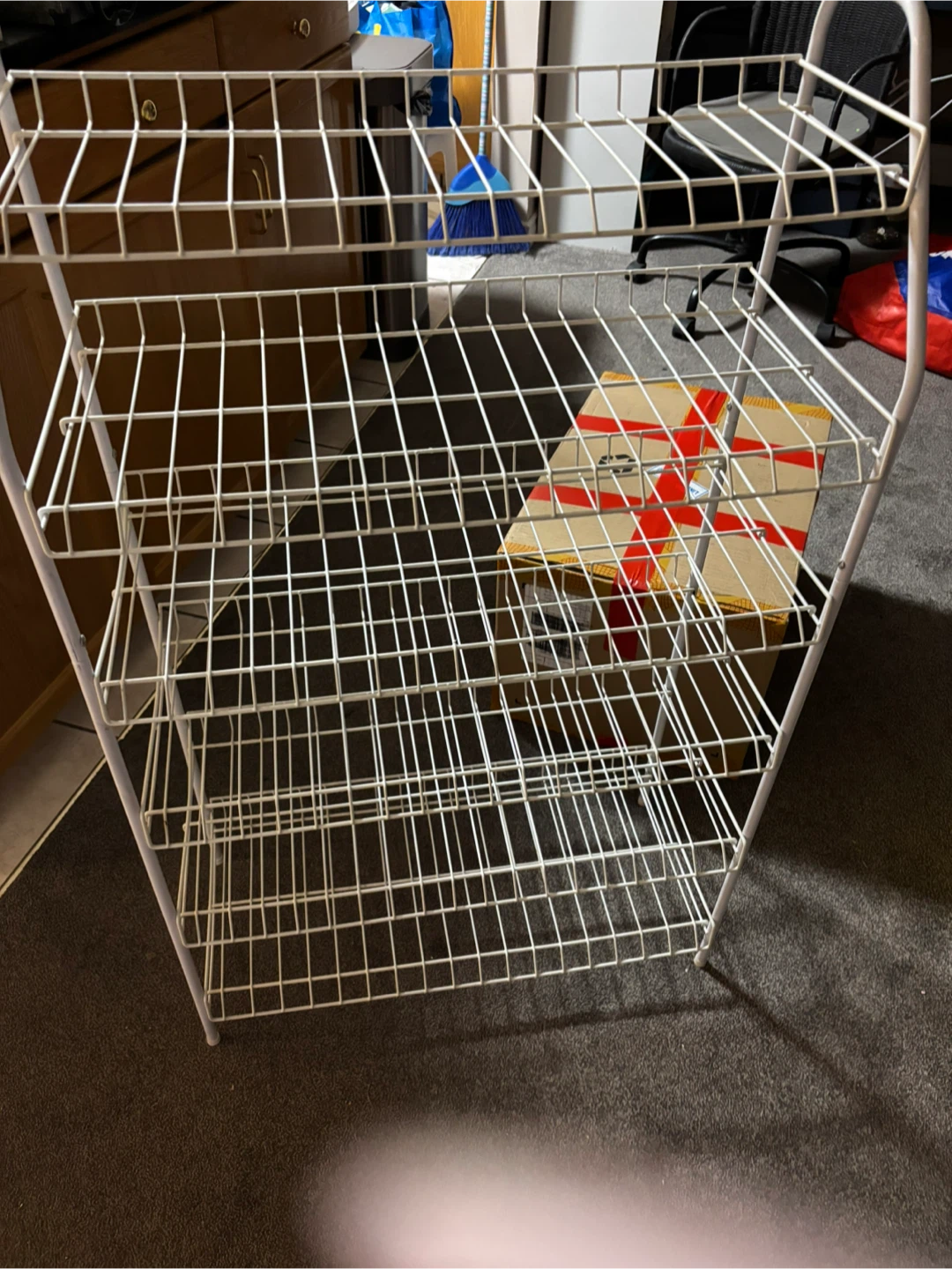 White Wire Shelving Unit