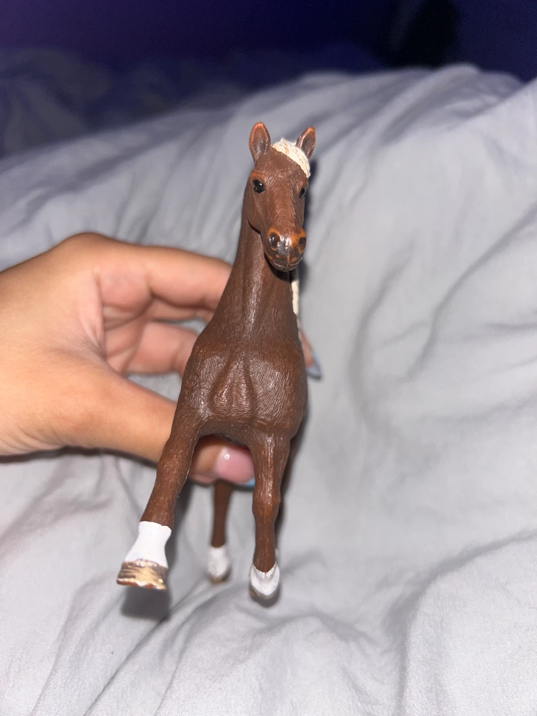 Brown horse toy with white socks - photo 3