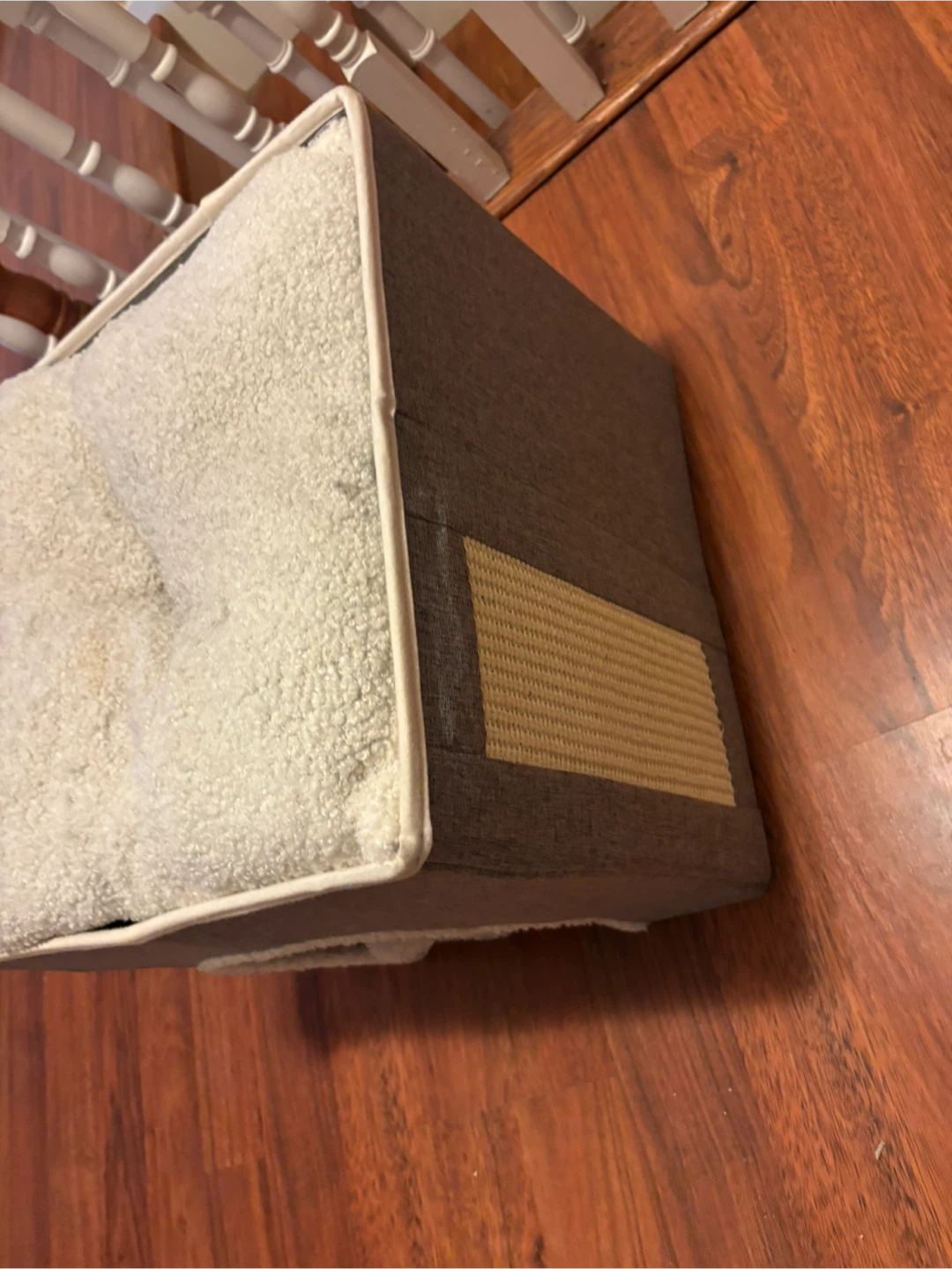 Cat Cube House Condo with Plush Bed and Scratch Pad - photo 3