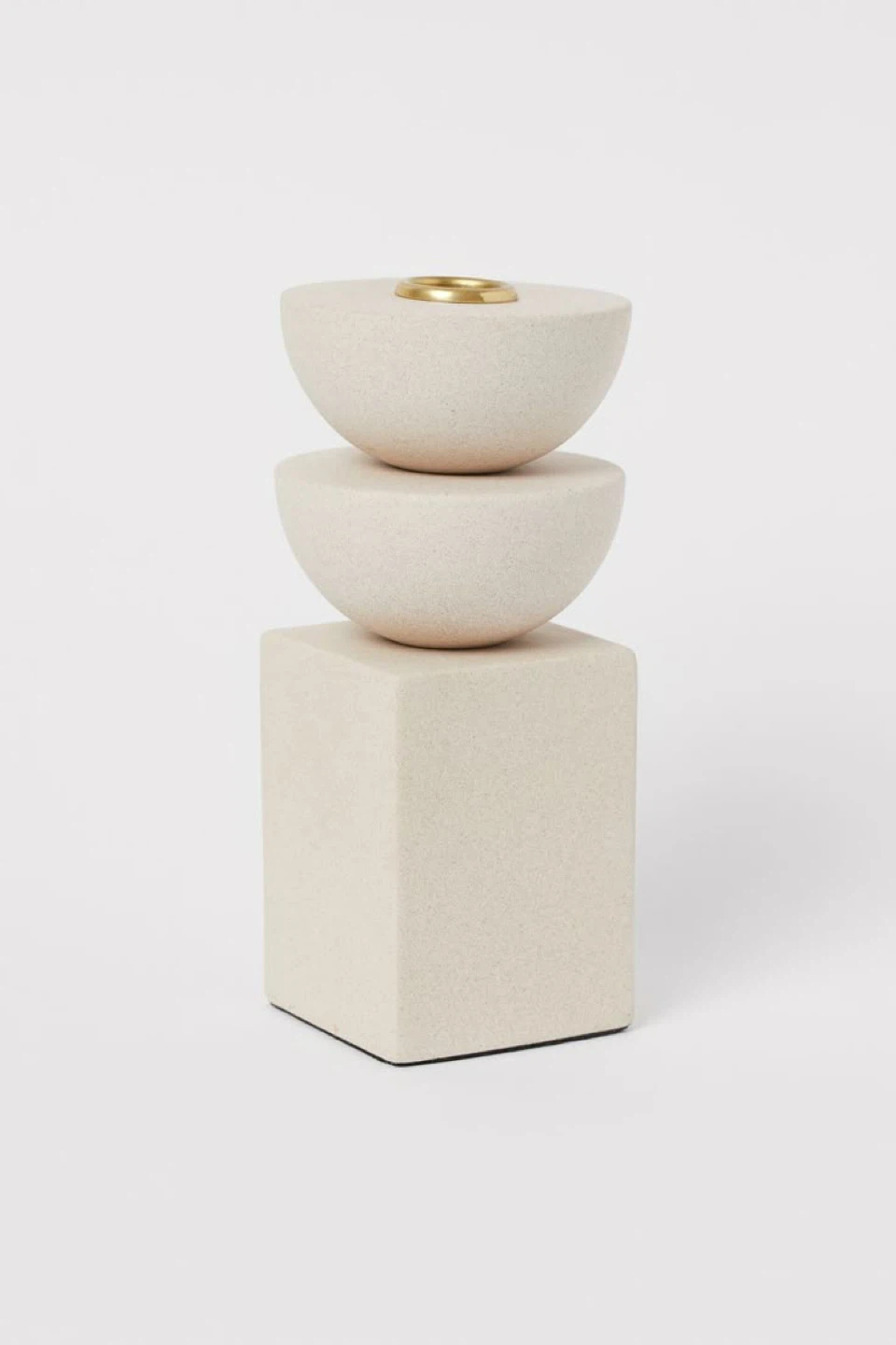 H&M Home Stoneware Sculptural Candle Holder