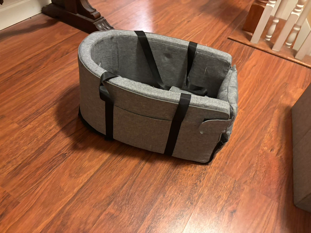 Grey Pet Car Seat Booster - photo 3