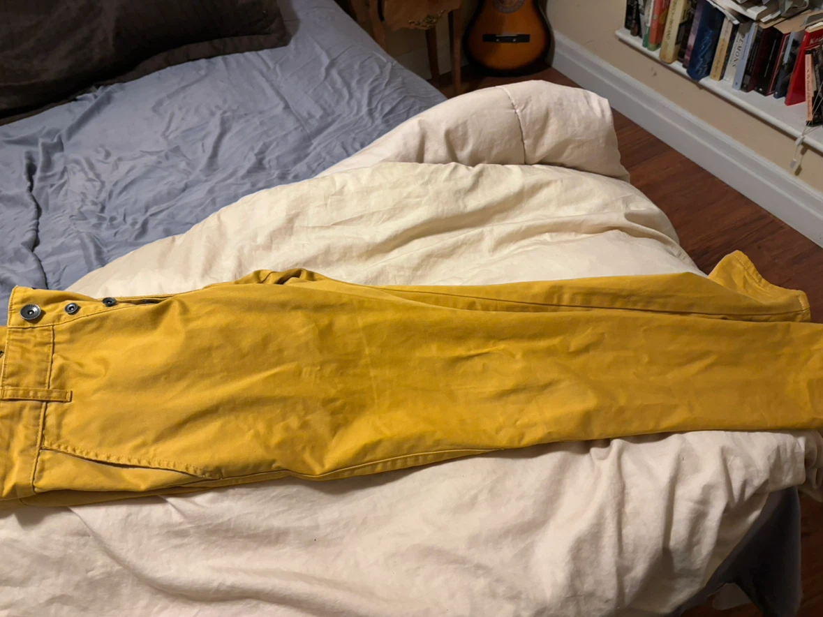 DROENIM JEANSMAKERS Yellow Chinos- Size Medium