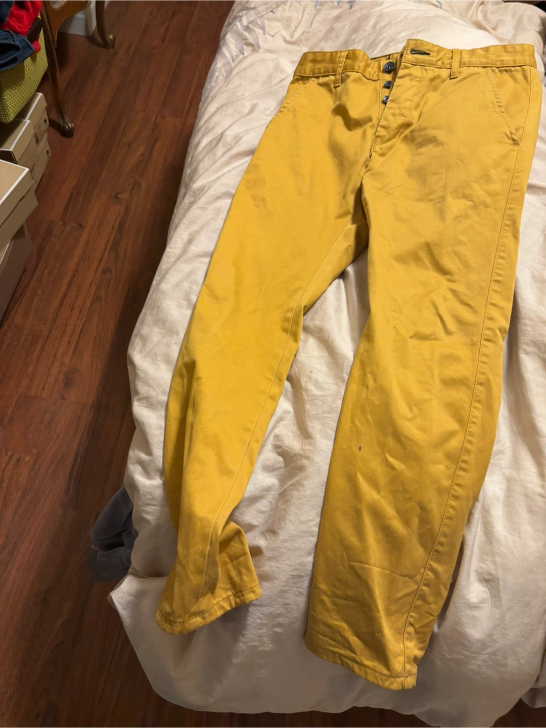 DROENIM JEANSMAKERS Yellow Chinos- Size Medium - photo 3