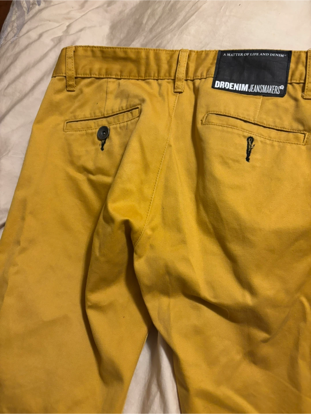 DROENIM JEANSMAKERS Yellow Chinos- Size Medium - photo 4