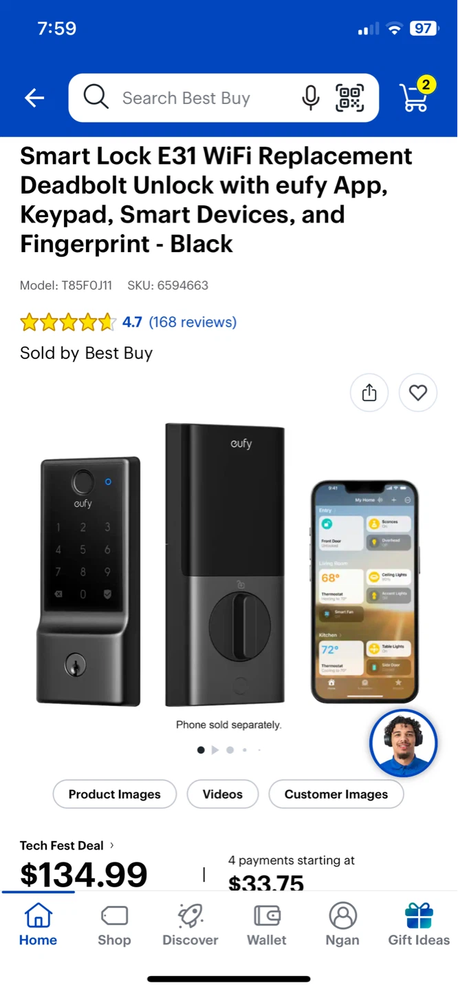 Brand New Eufy Smart Lock E31 - photo 2