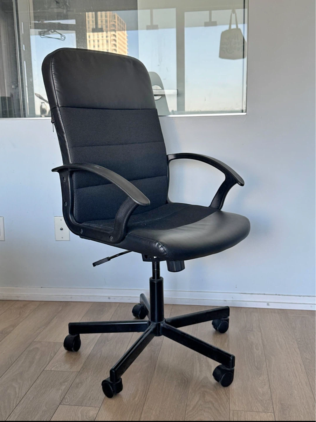 Black Ergonomic Office Chair with Adjustable Height