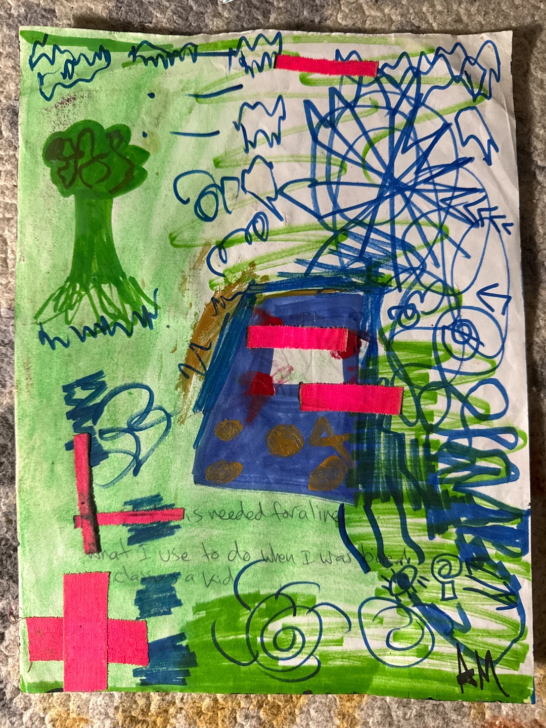 Handmade Mixed Media Art Piece