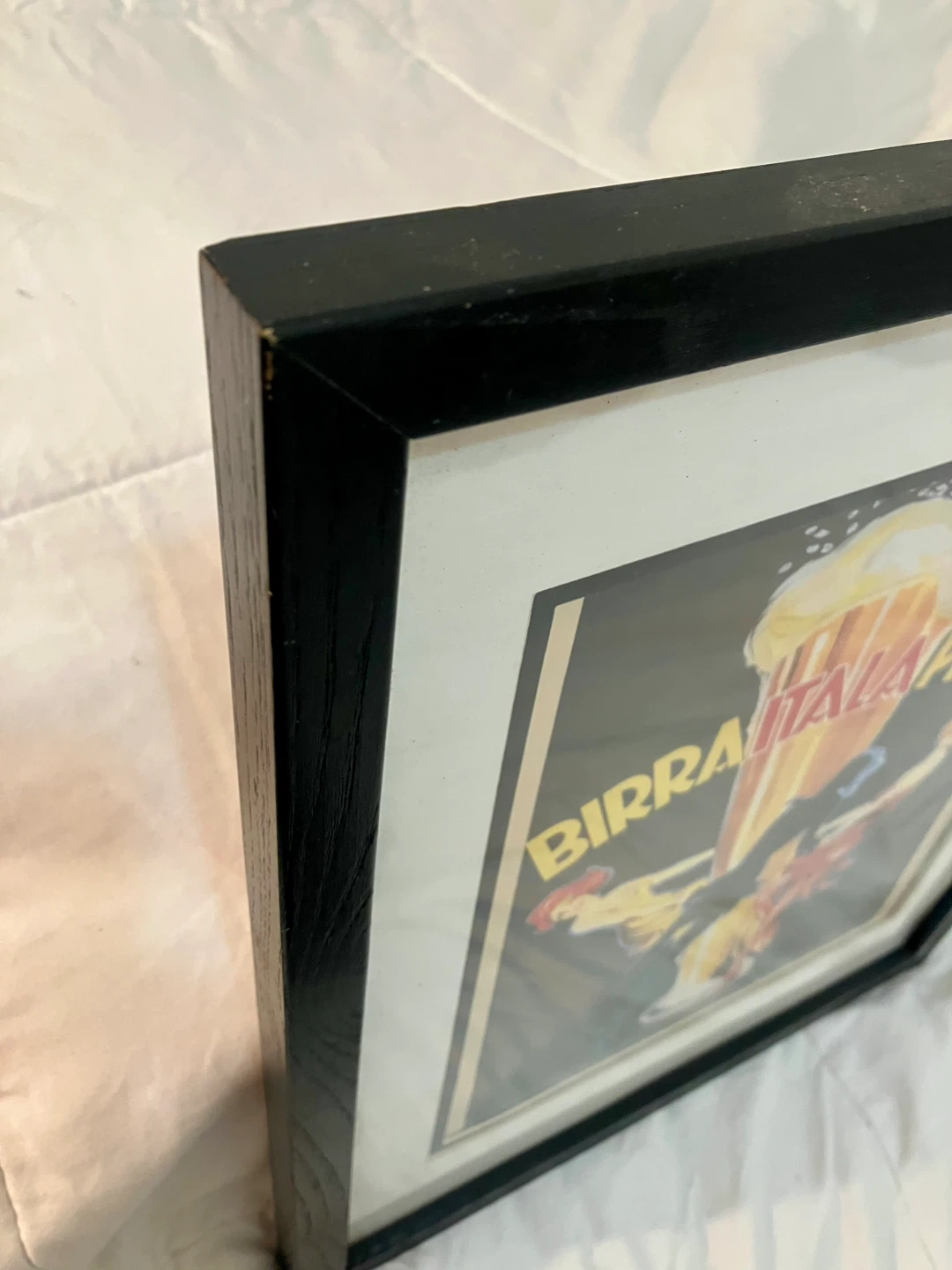 Vintage Framed And Matted Birra Itala Pilsen Ad - 15” x 12” - photo 4