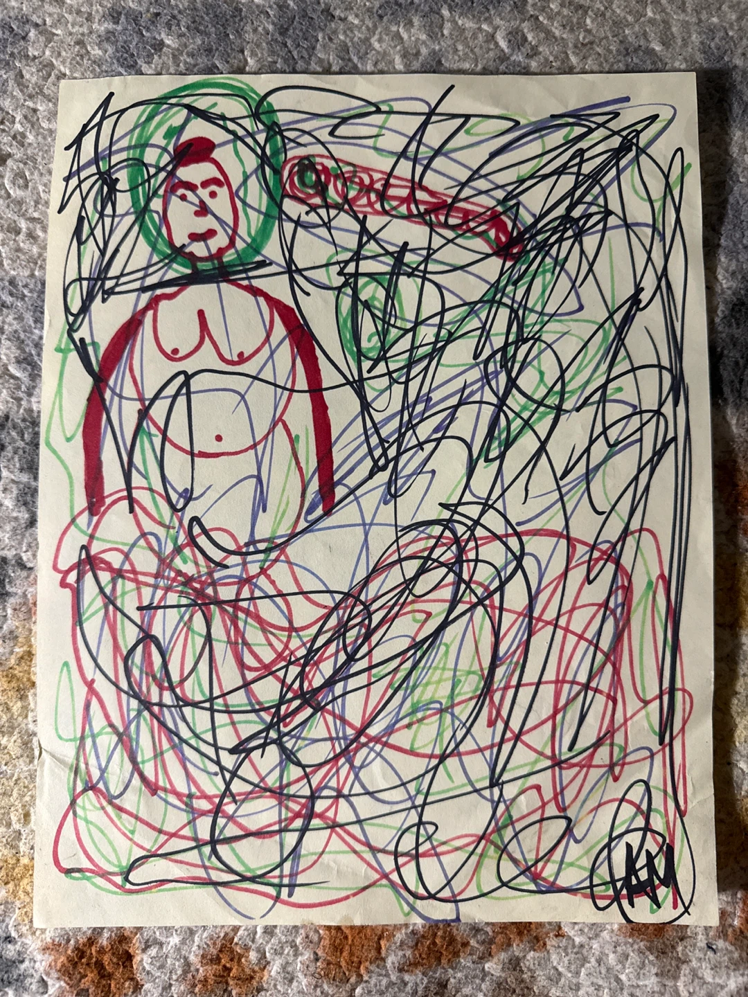 Original Artwork - Abstract Figure Drawing - photo 3
