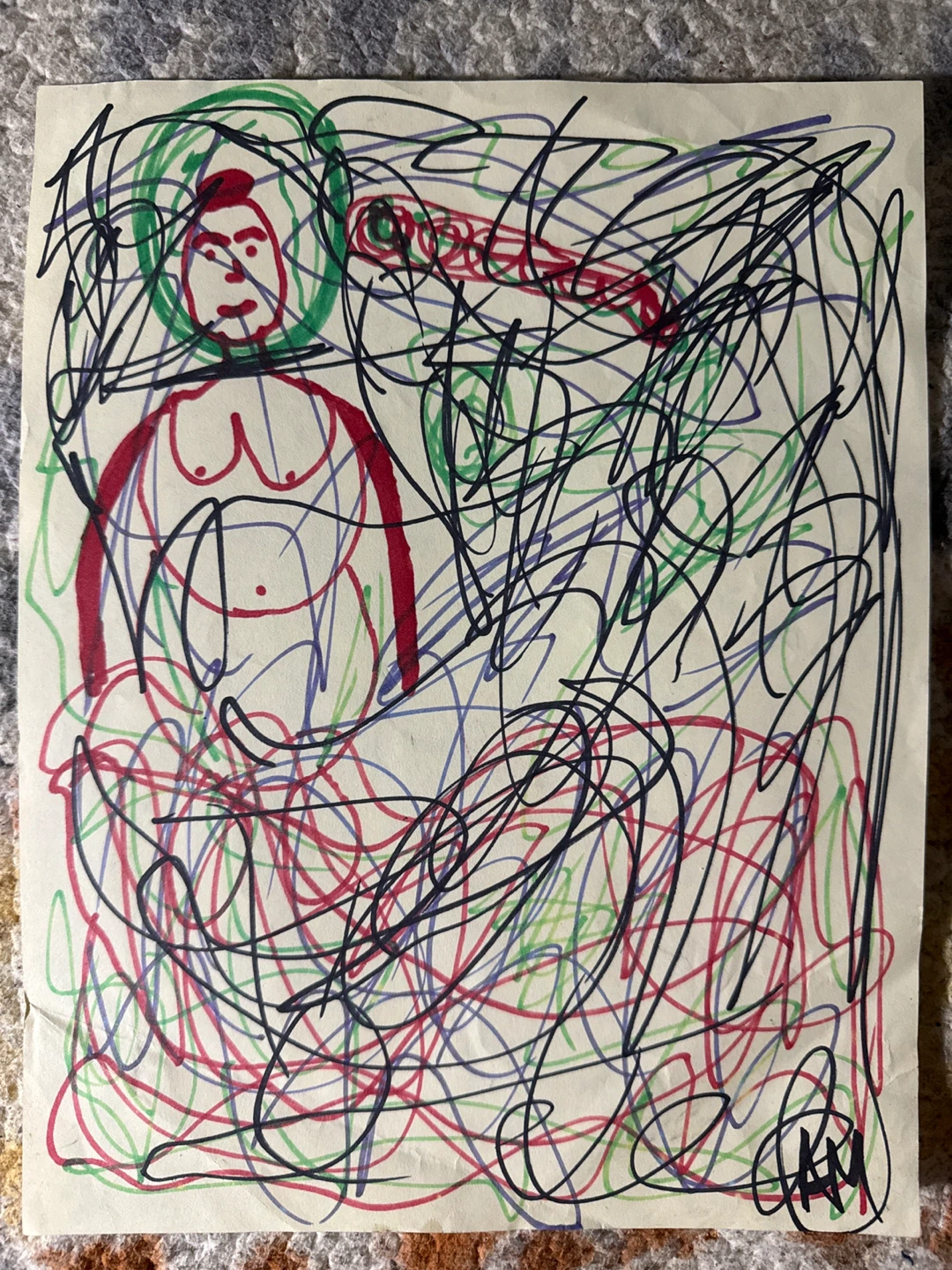 Original Artwork - Abstract Figure Drawing