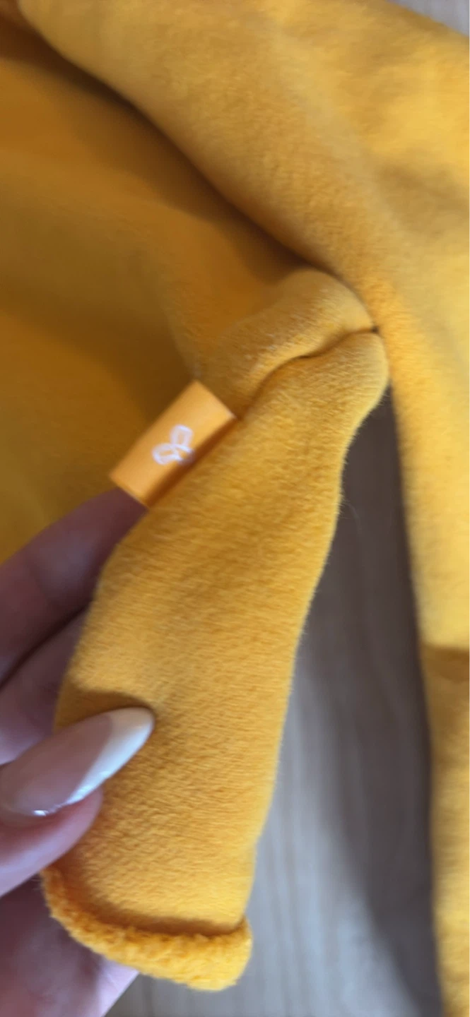 Tna Yellow Cropped Hoodie Size S - photo 3