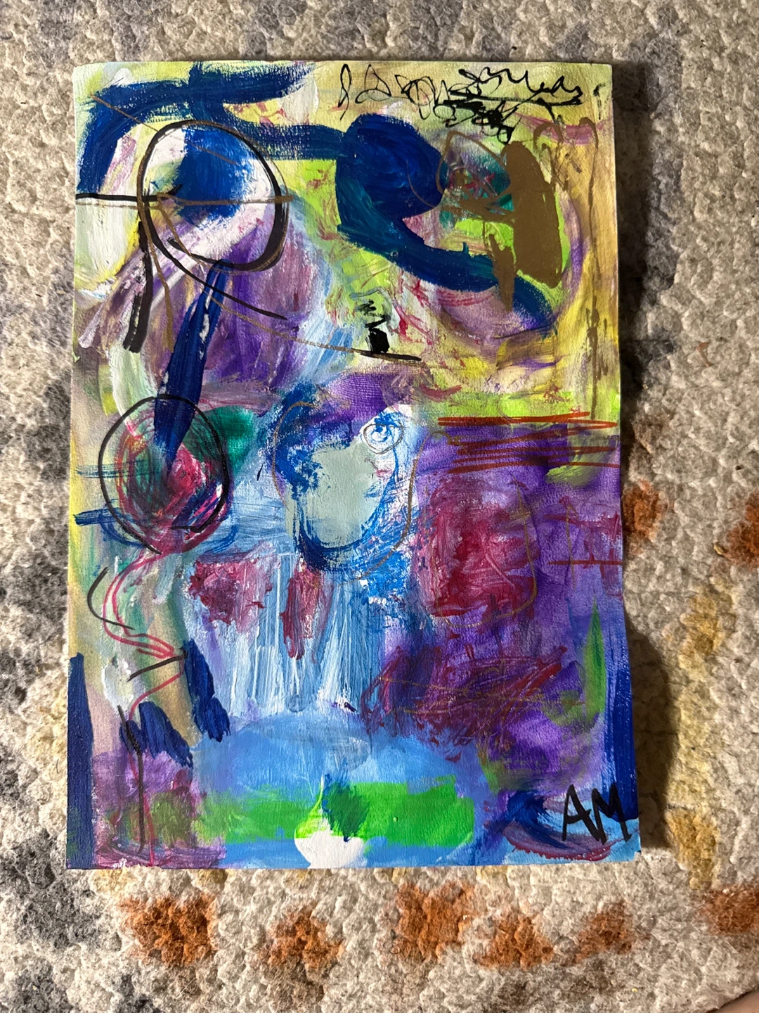 Abstract Painting "AM" - photo 2