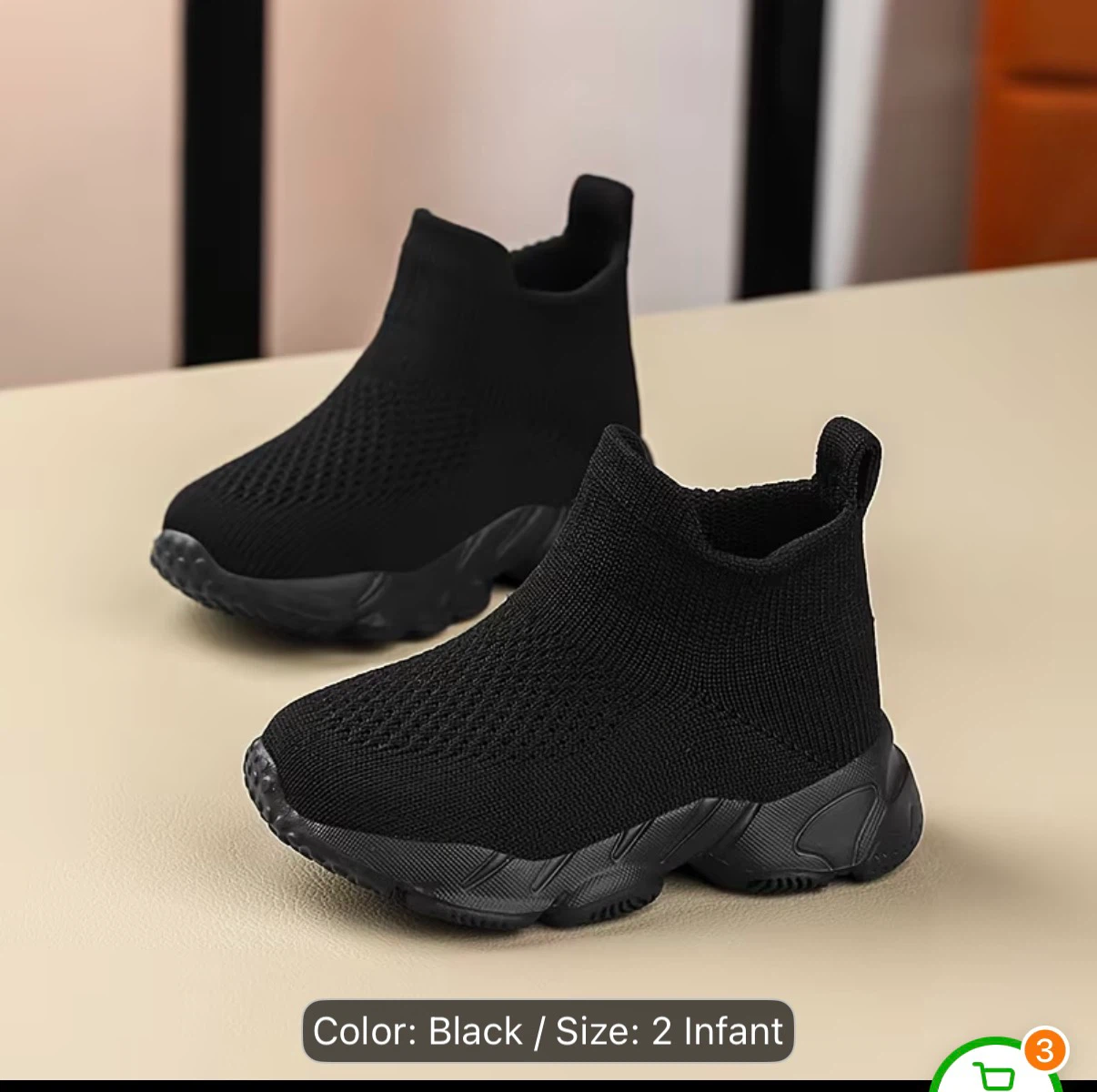 Black Infant Slip-on Sneakers - photo 2