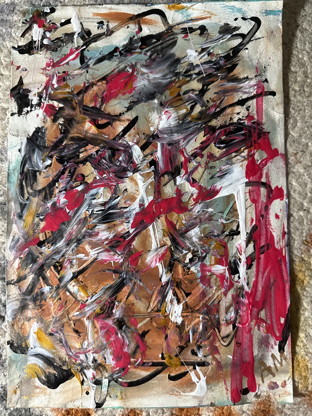 Abstract Acrylic Painting