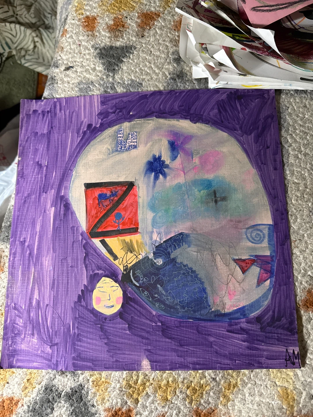 Original Abstract Art Painting
