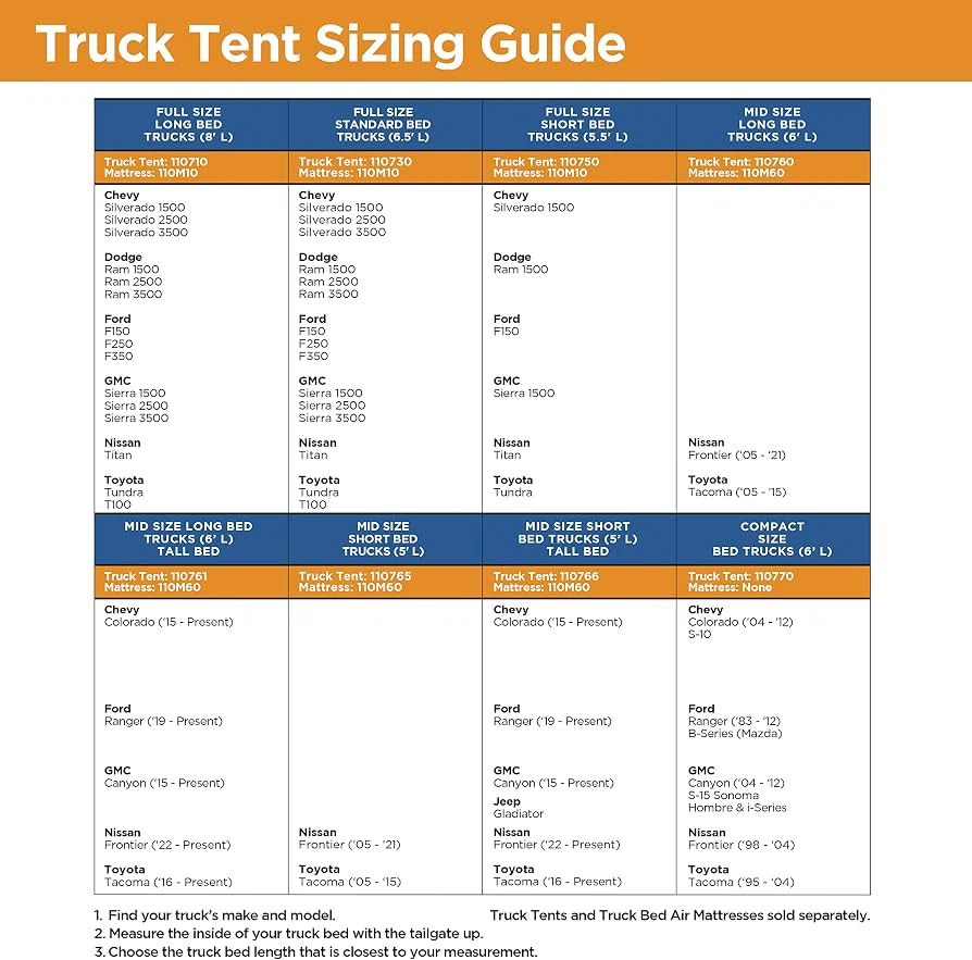 Rightline Gear Truck Tent - Mid Size Short Bed 6' (6.5') - photo 4