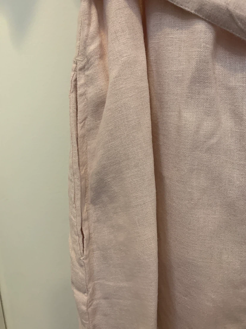 M&S Collection Pink Linen Blend Dress Size 14 - photo 2