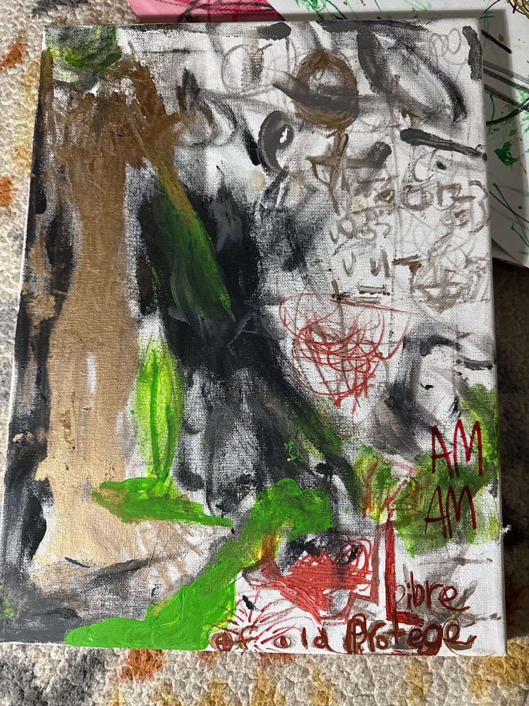 Abstract Mixed Media Painting - photo 2