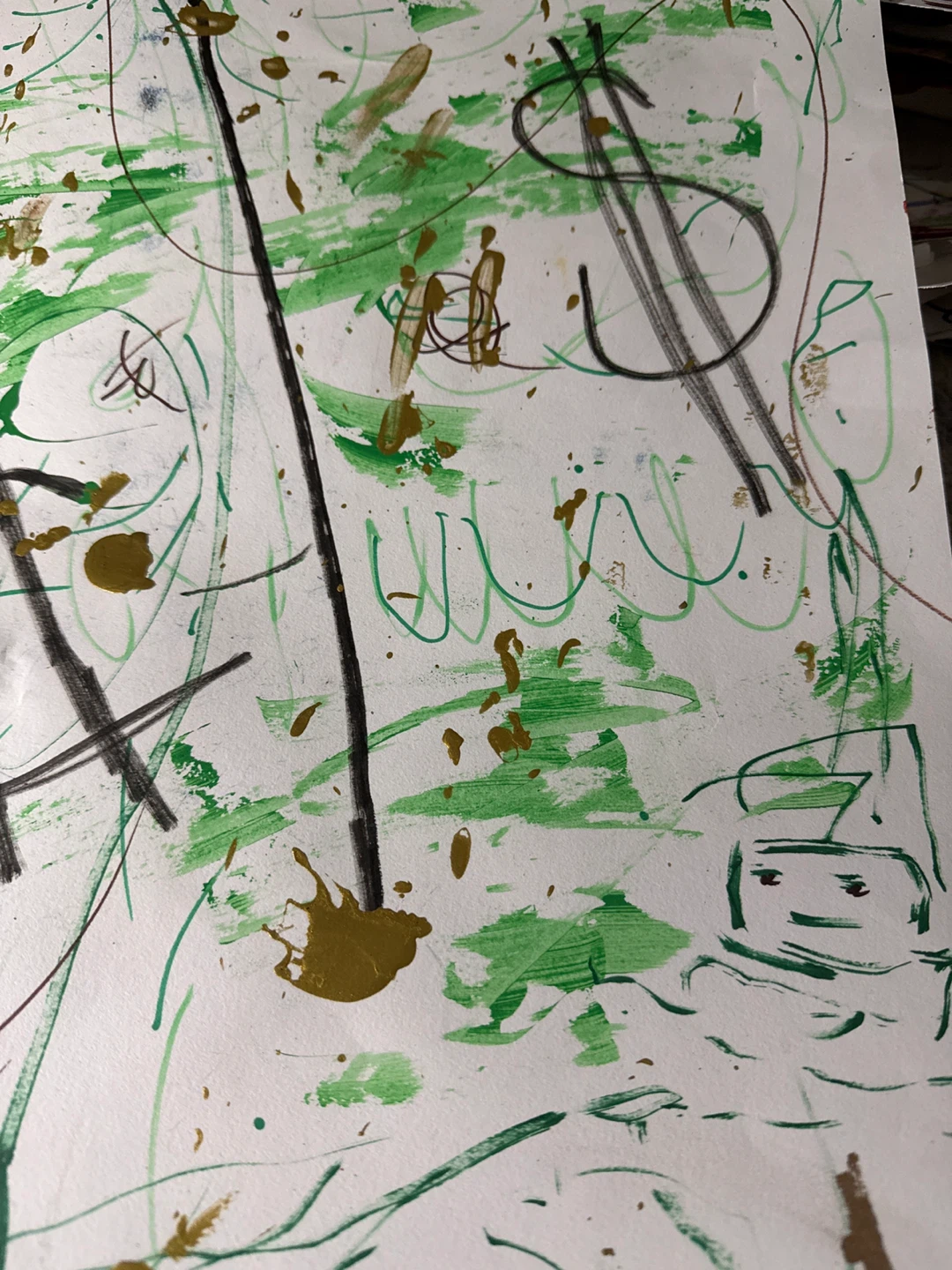 Abstract Art with Dollar Signs - photo 2