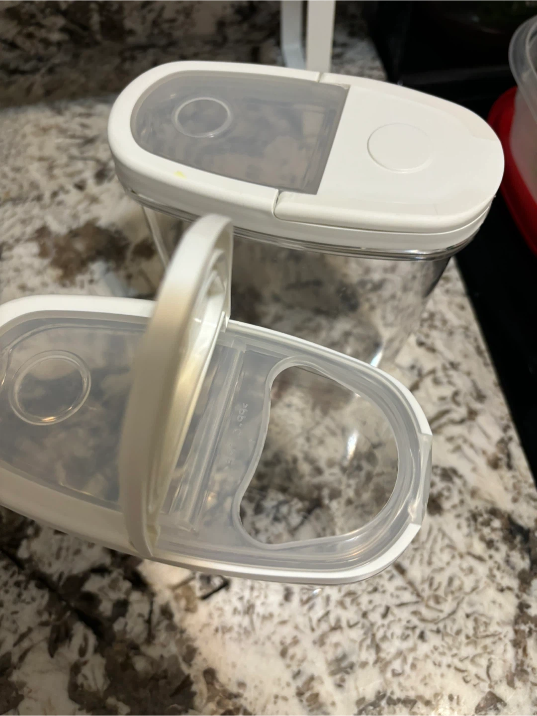 Two clear storage containers - photo 2