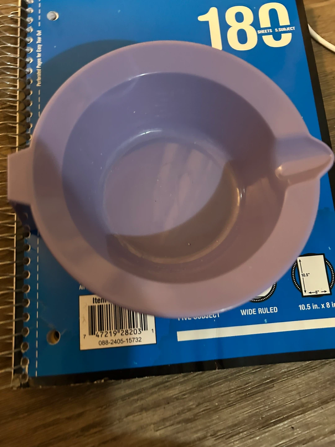 Purple Hair Dye Bowl