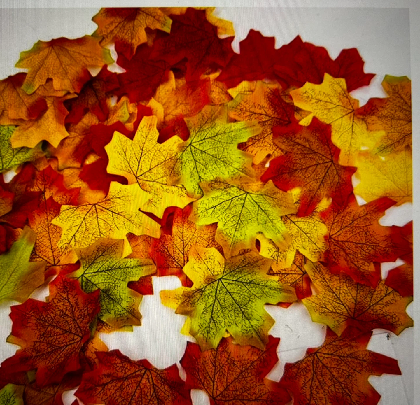 200 PCS Artificial Fall Leaves Decoration, 4 colors - photo 3