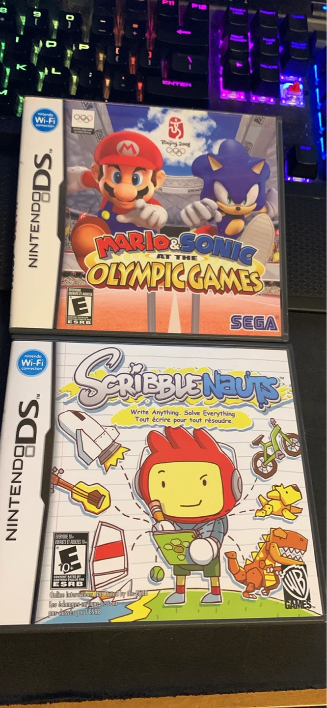 Mario sonic ds and scribblenauts