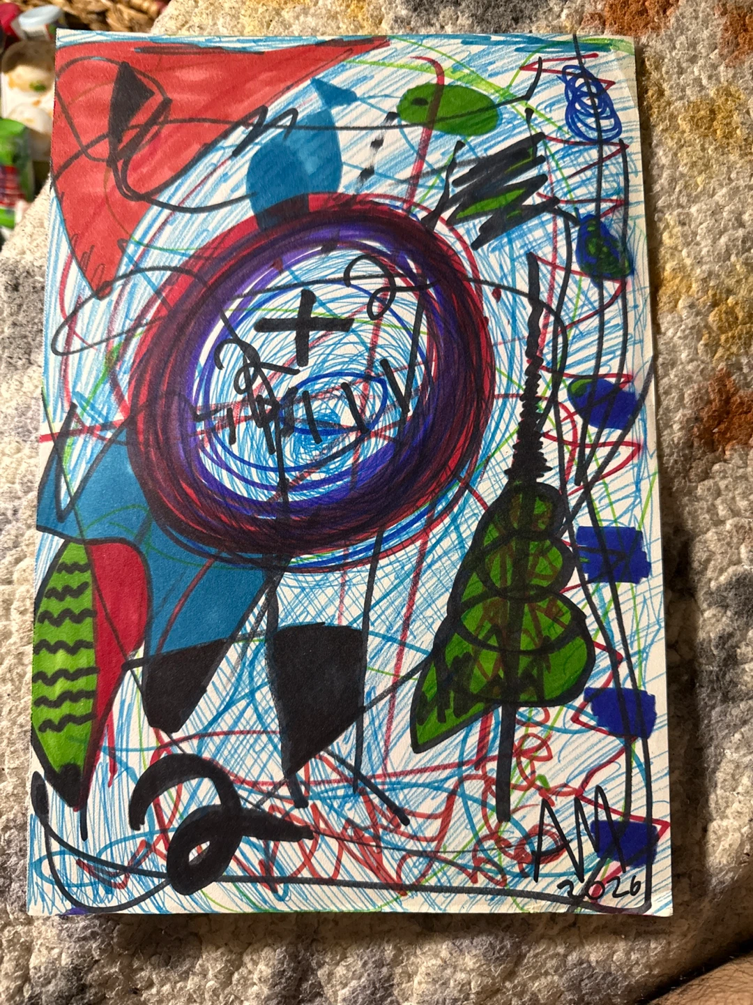 Abstract Art Drawing 2026