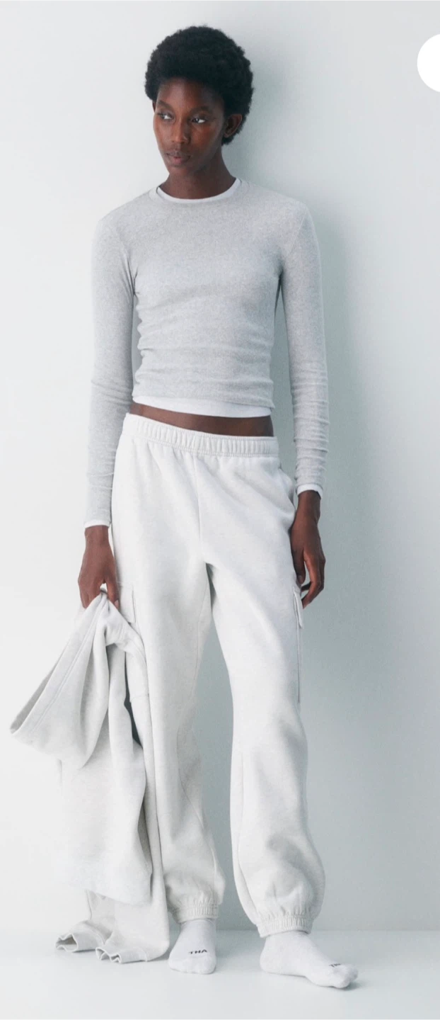 ARITZIA Grey Cargo Sweatpants