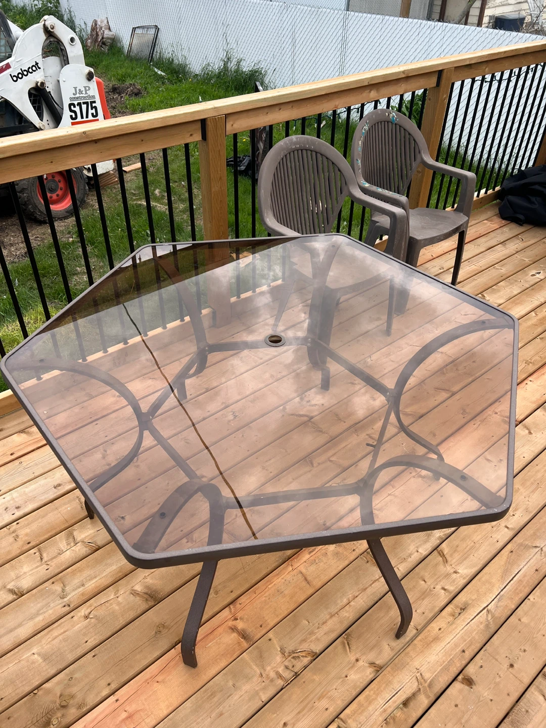 Glass Top Patio Table