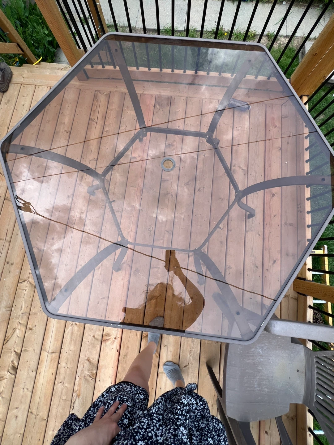 Glass Top Patio Table - photo 2