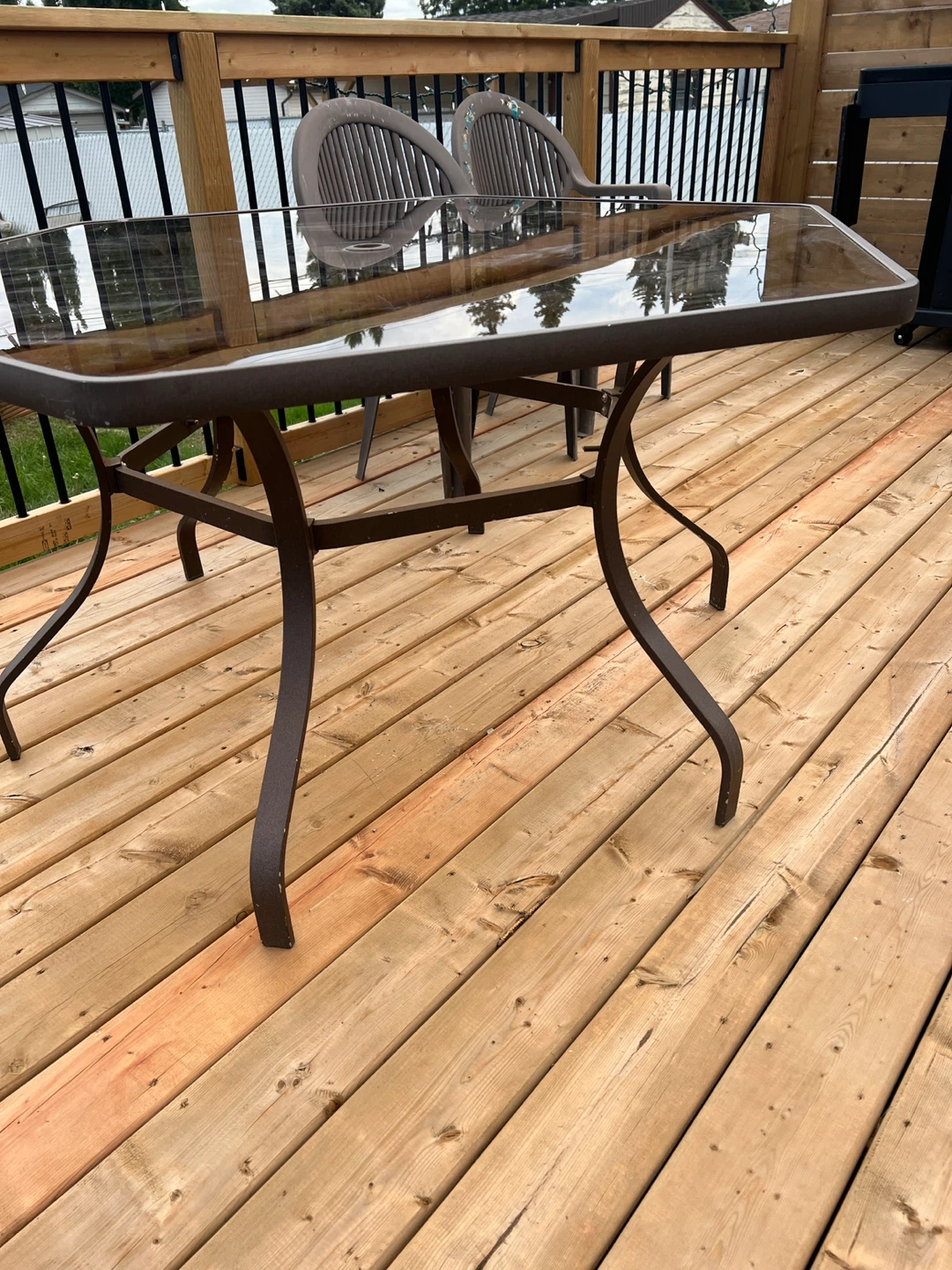 Glass Top Patio Table - photo 4