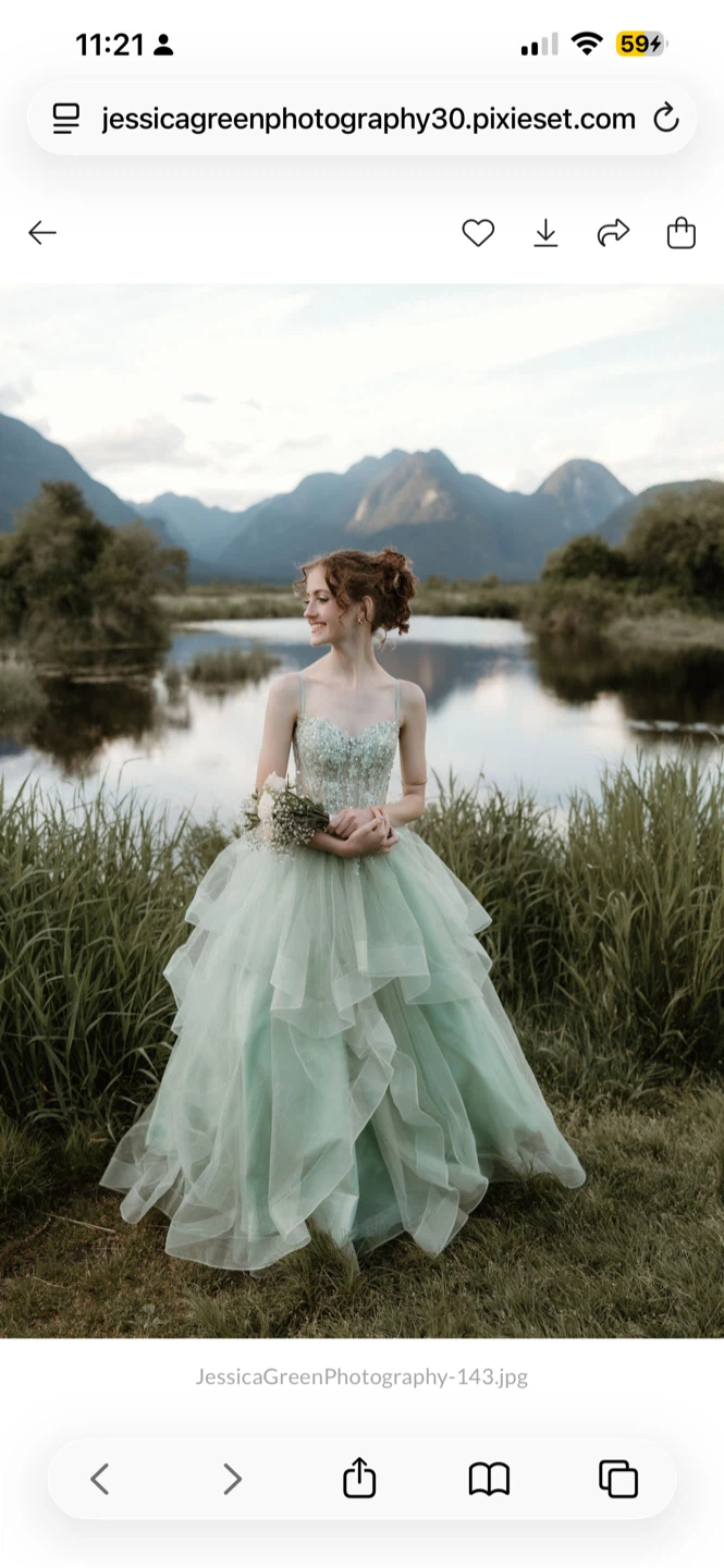 Women's Mint Green prom