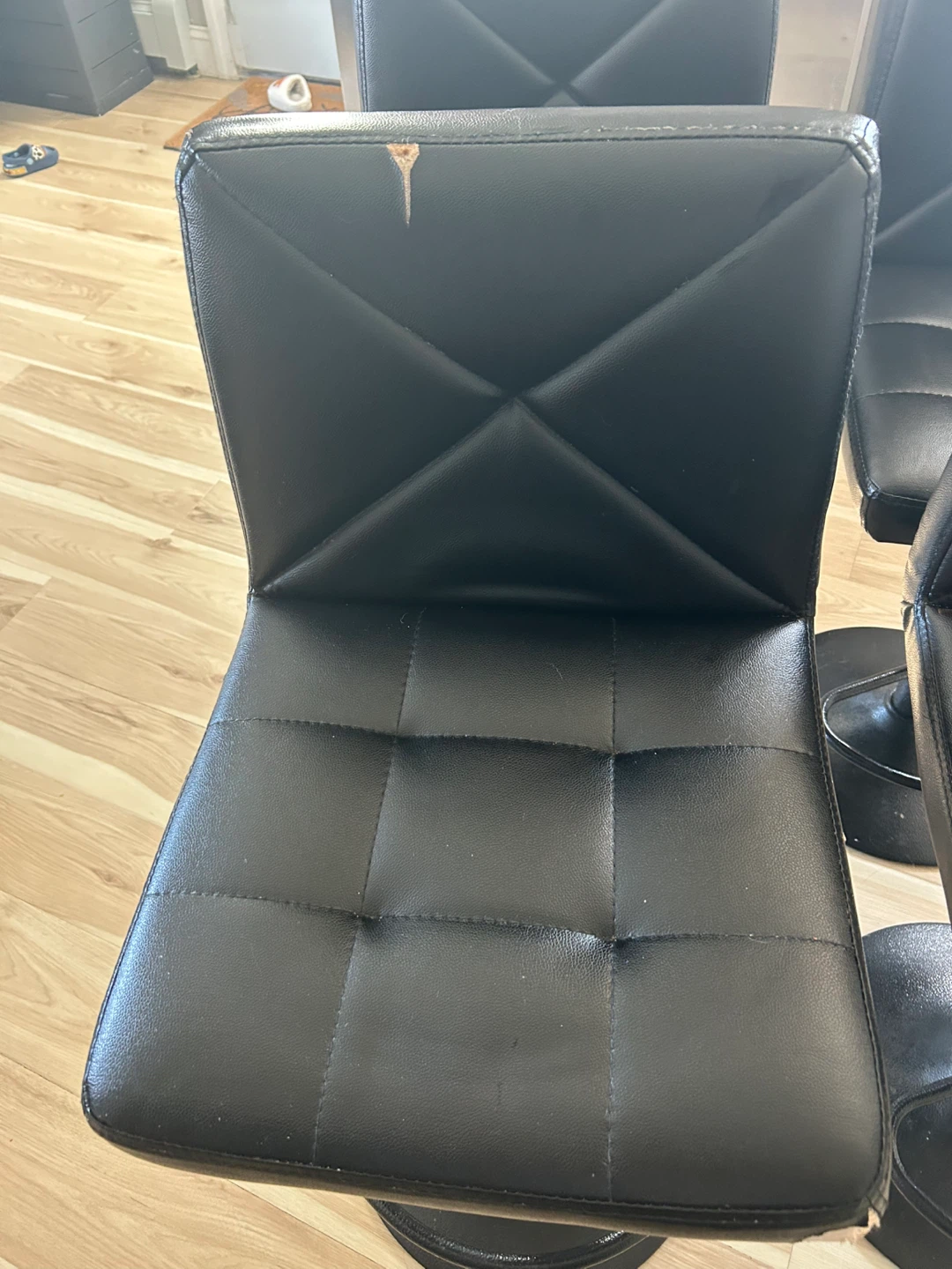 Set of 4 Black Bar Stools - photo 2